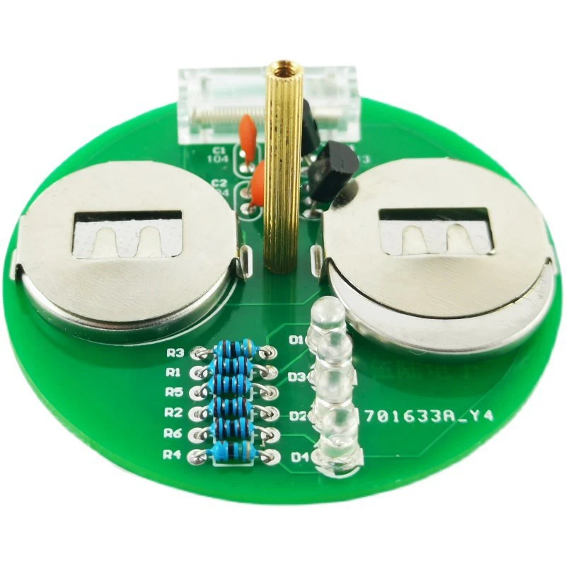 Dıy Elektronik Kiti LED Gyro DIY Kaynak Kiti Dönen Fener Inline Bileşenleri Dıy Elektronik Lehimleme Projesi (Pil olmadan)