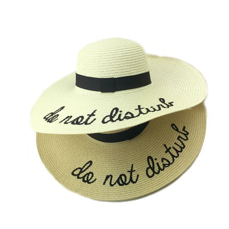 2016 Yaz Kadın Güneş Şapka Bayanlar Geniş Ağız Hasır Şapkalar Açık Katlanabilir Plaj Panama Şapka Kilise Şapka Kemik Chapéu Feminino