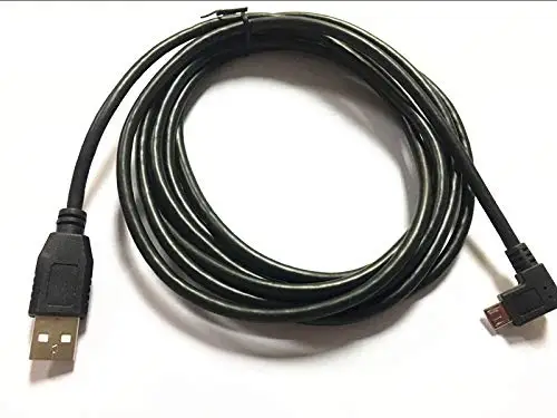 Ekstra Uzun USB A Mikro B USB kablosu 90 Derece Sağ Açı Şarj Kurşun TomTom Araba Sat Nav GPS Navigasyon Araba 1. 8m3m5m