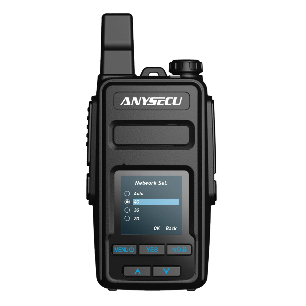 ANYSECU 4G Ağ Radyo GT500 Linux Sistemi ile Çalışmak Gerçek ptt LTE WCDMA Walkie Talkie İle GPS