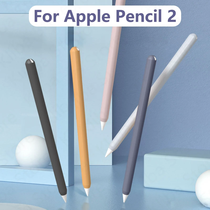 Funda Apple Kalem 2 2 Paket Ultra İnce Kılıf Silikon Cilt Kapak Koruyucu Kapak iPad Kalem Kutusu