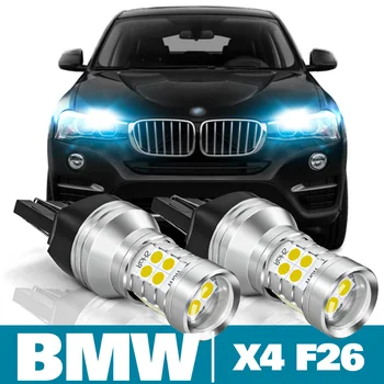 2 adet LED Gündüz Çalışan İşık DRL BMW X4 F26 Aksesuarları 2014 2015 2016 2017 2018
