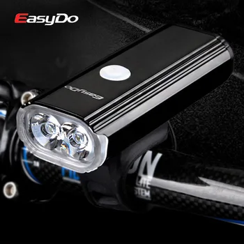 Easydo Yeni 1000 Lümen bisiklet ışığı USB Şarj Edilebilir MTB Yol Bisikleti Gidon Ön ışık Su Geçirmez Far Bisiklet El Feneri