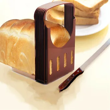 Pratik ekmek kesici ekmek Tost Dilimleme Kesme Dilimleme Kılavuzu Mutfak Aracı