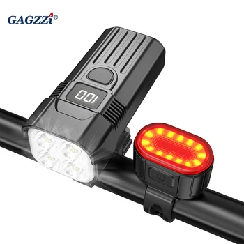 Bisiklet ışığı Seti LED el feneri Bisiklet Su Geçirmez Bisiklet Lambası Ön Ve Arka USB Şarj Edilebilir Bisiklet Far Arka Lambası