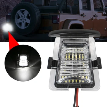 Araba lisansı ışık LED Numarası Plaka jip için lamba Wrangler JK JKU 2007-2018