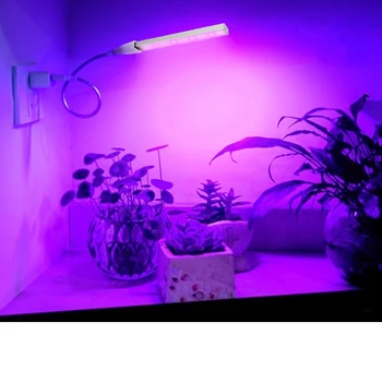 Işık büyümeye yol Açtı DC 5V tam spektrum Fitolampy USB büyüyen lamba kırmızı Mavi Led bitki yetiştirme lambaları Phyto ışıkları çiçekler sera 5