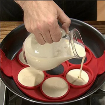 Yapışmaz Gözleme Makinesi Silikon Yumurta Halka Makinesi Mutfak Mükemmel Krep Kolay Çevirme Kahvaltı Omlet Araçları pancake kalıbı