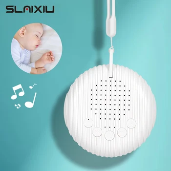 Bebek Taşınabilir Beyaz Gürültü Makinesi Zamanlı Kapatma Uyku Makinesi USB Şarj Edilebilir Bebek Uyku Ses Çalar 10 Sesler