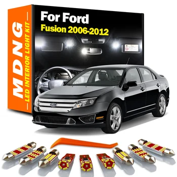 MDNG 16 Adet Canbus LED İç Harita kubbe ışık Kiti Ford Fusion 2006 İçin 2007 2008 2009 2010 2011 2012 araba Led Ampuller Hata Yok