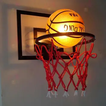 Sanat dekoru Basketbol Lambası Çocuk ışık çocuk Yatak Odası Duvara monte Basketbol lambası Başucu Lambası Merdiven Koridor iç mekan duvar aydınlatması