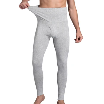 7XL Erkekler termal iç çamaşır Dipleri Yüksek Bel Paçalı Don Pantolon Zayıflama Şekillendirici Elastik Sıkıştırma Pijama Tayt Pantolon Pijama