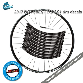 2017 stan'in notubes akış s1 dağ bisikleti jant çıkartmalar bisiklet MTB tekerlek çıkartmaları için iki tekerlek jant çıkartmalar