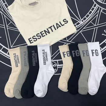 Çorap Essentials Unisex Dört Mevsim Genel Moda Essentials spor çorapları Nefes Antibakteriyel Ter Emici Çorap