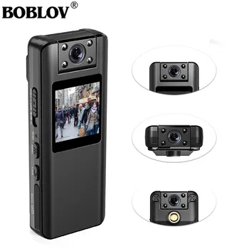 BOBLOV A22 Mini dijital kamera 1080 P HD Ekran Taşınabilir Manyetik Gece Görüş Küçük Kamera Bodycamera Açık Spor Camara