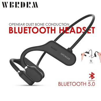 Kemik iletimli kulaklık kablosuz bluetooth 5.0 Değil Kulak İçi Kulaklık IPX6 Su Geçirmez Spor Kulaklık Hafif Kulak Kancası USB 0m