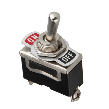 1 Parça 12 V ağır Geçiş Flick anahtarı On / Off anahtarı Araba Oto Dash ışık Metal SPST 11.6 mm çap Geçiş anahtarı