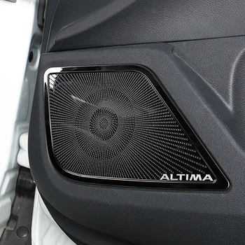 Araba Hoparlör ayar kapağı Ses Konut Sticker Paslanmaz Çelik Dekor Nissan Altima İçin L34 2019-2021 Teana Oto Aksesuarları