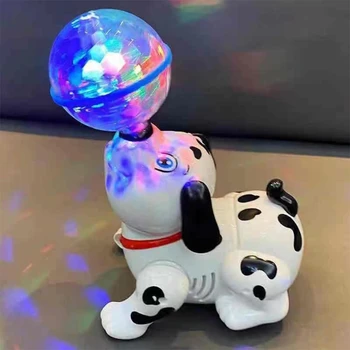 Çocuk Elektrikli Dans Köpek Müzik Oyuncaklar Robot Köpek Oyuncak İnteraktif Köpek Robot Pet Hediyeler için 3-9 Yaşındaki Erkek ve kız