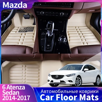 Özel Araba Paspaslar Mazda 6 Atenza Sedan 2014 2015 2016 2017 Oto İç Detaylar Araba Styling Aksesuarları Halı