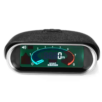 Evrensel 5 Türleri 2in1 Oto Araba LCD Takometre Araba Ölçer LCD Dijital Ölçer Yağ Su Sıcaklığı Ölçer 1/8 NPT Sensörü Otomatik 2