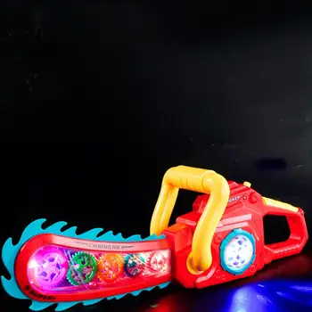 Elektrikli dişli testere ile ışık ve müzik için kız erkek oyun aracı oyuncak