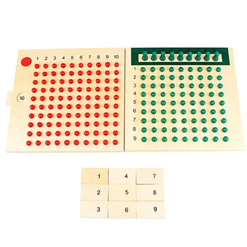 Yeni Montessori Matematik Gerçek Ahşap Malzeme Toplama Ve Çıkarma Çarpma Ve Bölme Kurulu Çocuk öğretici oyuncaklar