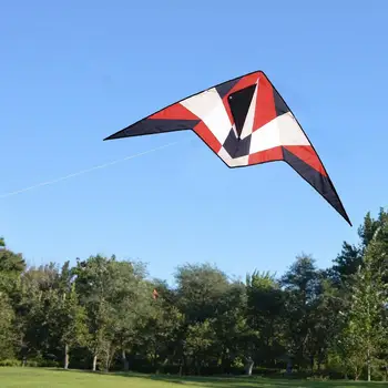 Açık Renk Üçgen Uçurtma 30m Çift Hat Uçan Oyuncaklar Yetişkinler İçin Spor Sert kanatlı Çocuk Açık Uçurtma Üçgen Kiti