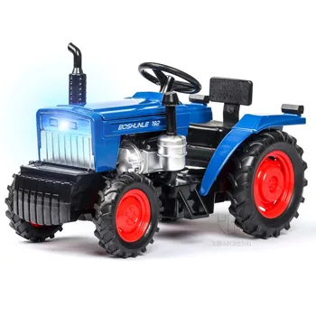 1:32 Diecast Metal Tarım Traktör Model Oyuncaklar Klasik Çiftlik iş makinesi Alaşım Araba Erkek Çocuklar İçin Komik Hediyeler