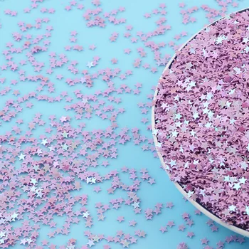 3mm 20g Yıldız Pırıltılı Sequins Paillettes Sprinkles Balçık Katkı Maddeleri DIY Balçık Aksesuarları Dolgu Kabarık Şeffaf Kil