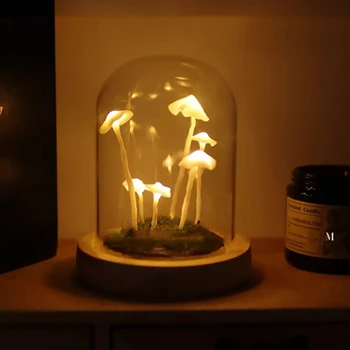Mantar Gece Lambası ev dekoratif led ışıkları El yapımı DIY Malzeme Çantası yatak odası Süsleme Doğum Günü Dekor sevgililer Günü Hediyesi