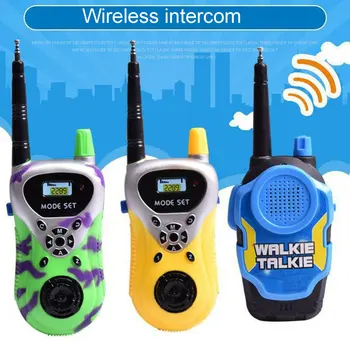 2 adet Çocuklar Interkom Aralığı Walkie Talkie Oyuncaklar Uzaktan Radyo Ses Kolay Çağrı Ebeveynler Çocuk Açık Communicator Oyuncaklar Çocuklar Hediye