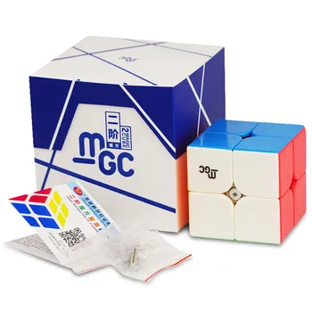 YJ MGC 2x2 M Manyetik Sihirli Hız Küp Stickerless Profesyonel stres oyuncakları MGC 2 M Cubo Magico Bulmaca