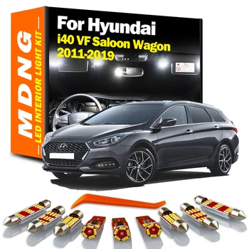 MDNG 19 Adet Hyundai ı40 VF Saloon Wagon 2011-2017 2018 2019 Araç Lambası LED İç Dome Harita İşık Kiti Araba Led Ampuller Canbus
