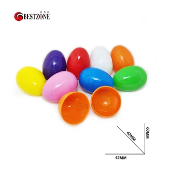 20 Adet 42*60mm Çok Renkli Doldurulabilir Paskalya Yumurtaları