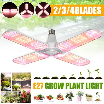 120/180/240W LED Büyümek Lamba katlanabilir tam spektrumlu LED Bitki Büyüme Lambası kapalı bitki yetiştirme lambaları E27 topraksız bitkiler büyümek ışık