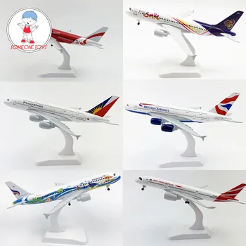 20cm B747 B777 Airbus A380 Alaşım Uçak Modeli Oyuncak uçak kapalı gösteri için Çocuk Çocuk doğum günü hediyesi Oyuncak koleksiyonu