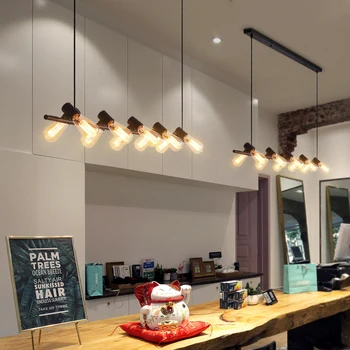 Iskandinav LED endüstriyel tarzı kolye ışık Modern siyah beyaz demir cam asılı lamba yemek odası mutfak ada Bar Cafe