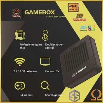 4.5 Bir Emuelec içinde G11 Retro Oyun Kutusu ve TV Box ve Android 9.0 Çift Sistem Kablosuz kumanda Oyun TV Kutusu Çocuklara Hediyeler KİME  1