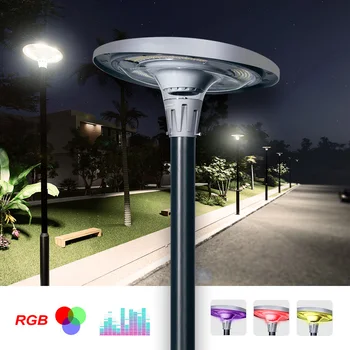Güneş Led ışıkları açık RGB bahçe noel dekorasyon lambaları App akıllı kontrol su geçirmez 800W 1200W dış aydınlatma