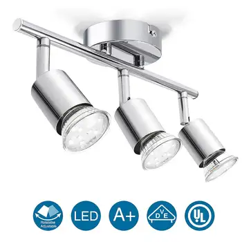 Dönebilen mutfak tavan ışık açısı ayarlanabilir GU10 LED ampuller bar lambası vitrin duvar aplikleri oturma oda dolabı Spot aydınlatma