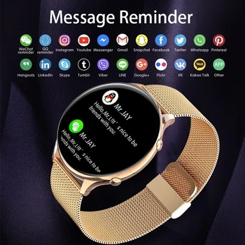 Lıge akıllı saat Kadınlar 2022 Smartwatch Erkekler Spor Spor Saati Moda Bayanlar Smartband İzle Kızlar Bilezikler Android IOS İçin 1