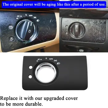 Araba İç Ön Far Lambası Far Anahtarı Düğmesi Paneli ayar kapağı Değiştirme Benz W164 ML GL 300 350 450 500 2005-2011 4