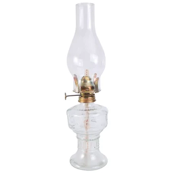 1 adet Retro Gazyağı Lambası Ev Vintage Cam gaz lambası Dekorasyon Gazyağı Lambası Masaüstü Gazyağı Lambası Fotoğraf Sahne