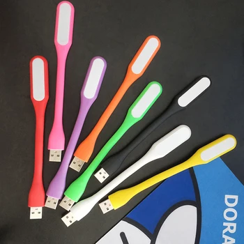 10 Renkler Mini Taşınabilir USB led ışık Güç Bankası Bilgisayar Dizüstü Kitap Katlanabilir Kamp gece ışıkları masa lambaları