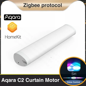 Aqara Akıllı Perde Motoru C2 Zigbee 3.0 Elektrikli Parça Otomatik Parça Yüksek Tork Motoru Uzaktan Kumanda ile Çalışmak Apple Homekit