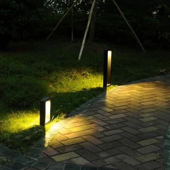 Açık Su Geçirmez 10W LED kare çim ışığı Peyzaj Topluluğu Bahçe Avlu Villa Otlak Yol Alüminyum çim lambası