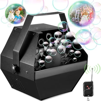 Otomatik kabarcık makinesi DJ KTV disko ışık sis duman sabun elektrikli kabarcıklar makinesi Blower çıkışı düğün parti oyunu doğum günü