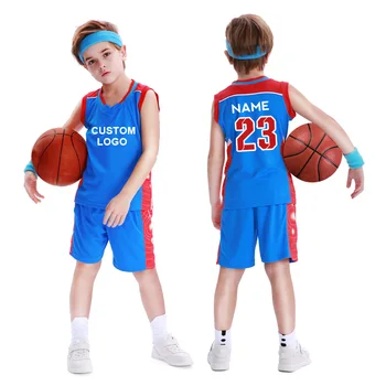 Özel Erkek Basketbol Forması Polyester Nefes basketbol üniformaları Yaz Spor Basketbol Gömlek Çocuklar İçin F009