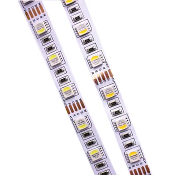 10MM PCB Genişliği RGBW RGBWW LED Şerit 5050 DC12V Esnek bant aydınlatma RGB + Beyaz / RGB + Sıcak Beyaz 4 renk 1 LED Çip 60 LED / m